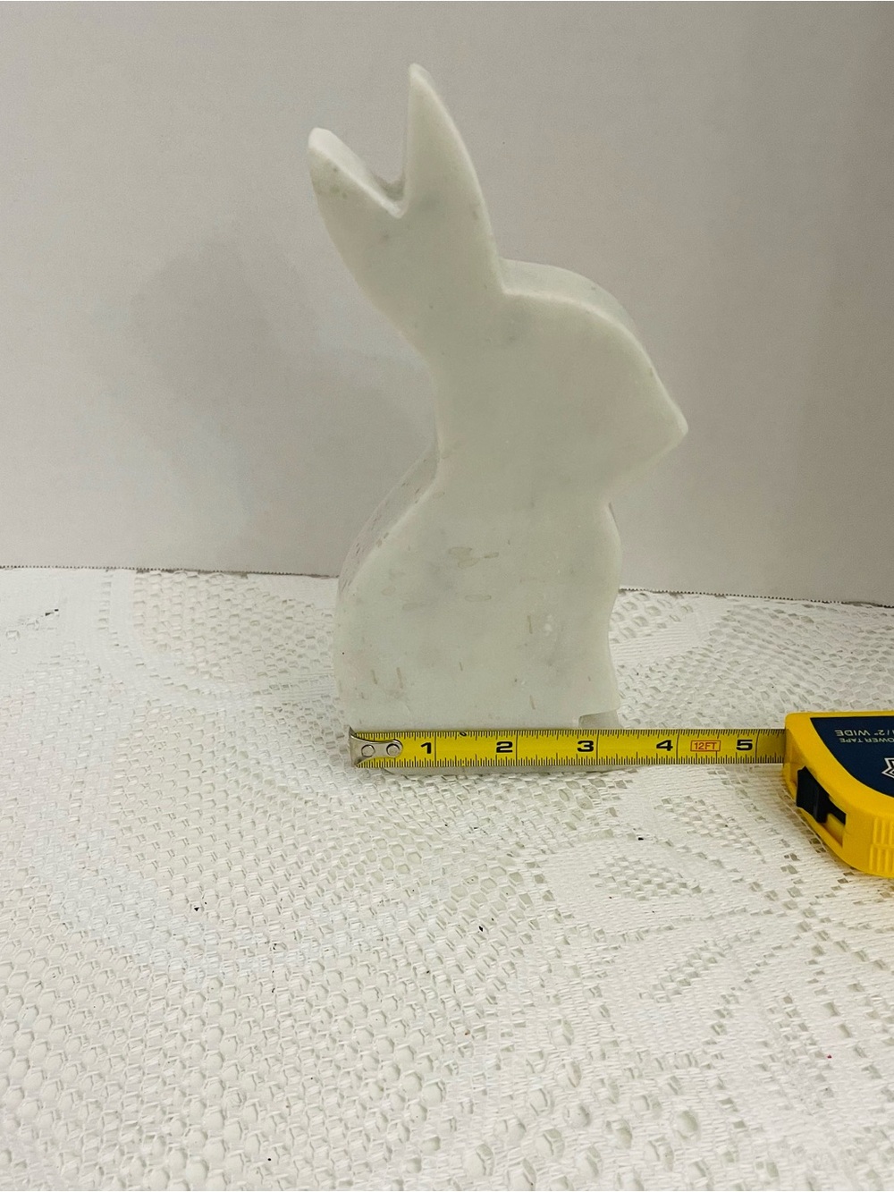 White Marble Bunny Figurine